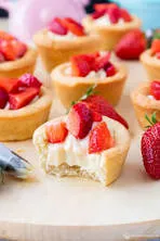 Strawberries and Flake Cookie Dough