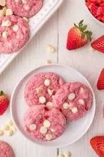 White Chocolate and Strawberries Cookie Dough