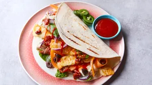 Halloumi Wrap and Side